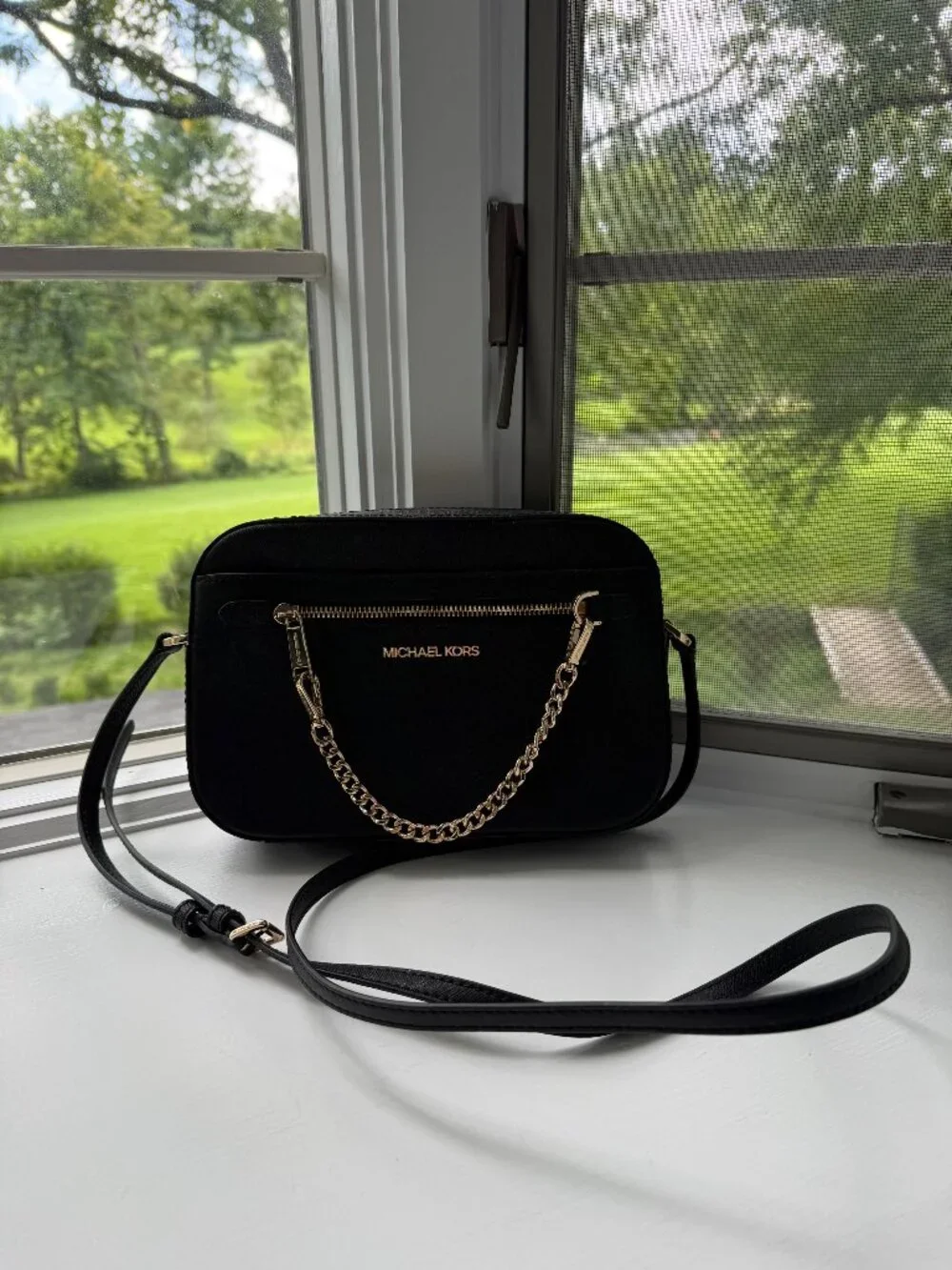 Michael Kors Jet Set Large Logo Crossbody Bag